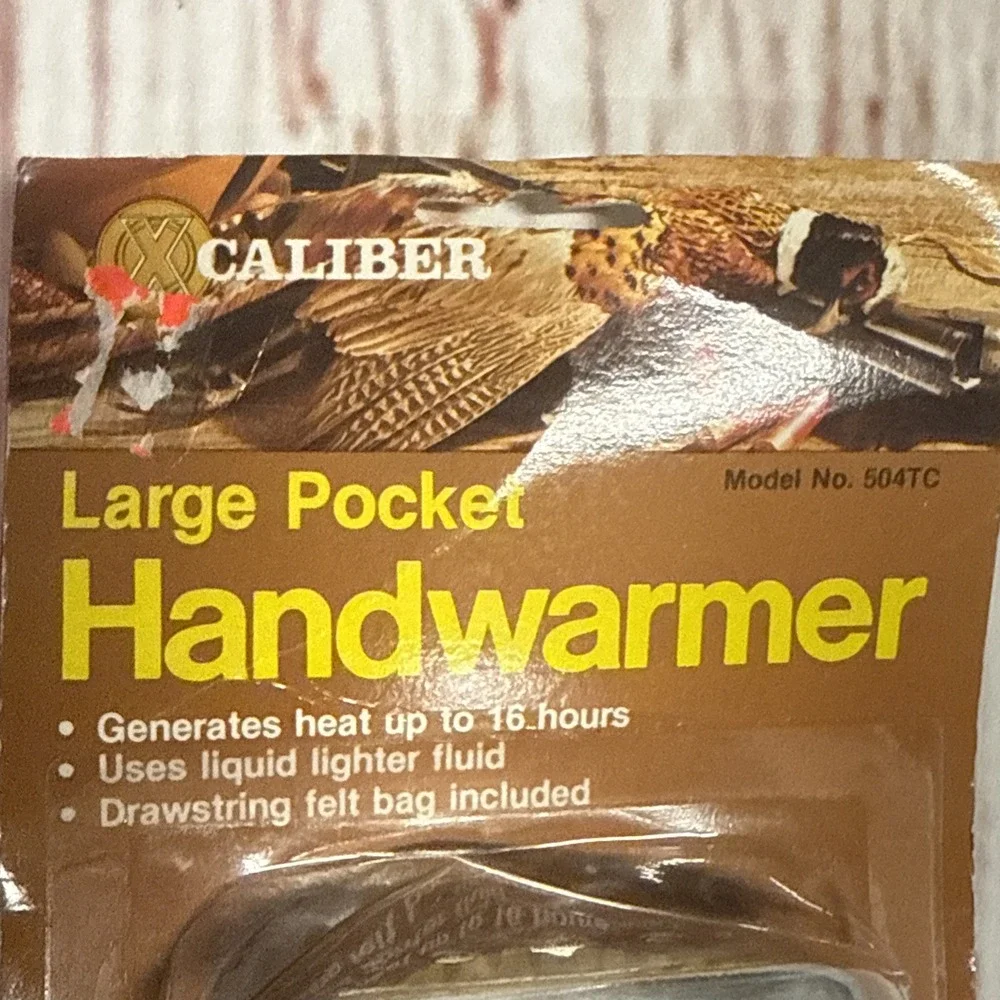 X Caliber Large Pocket Handwarmer  504tc Vintage  NOS Generates Heat Up To 16 Hr